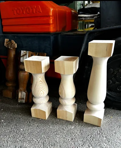 Poteaux en bois